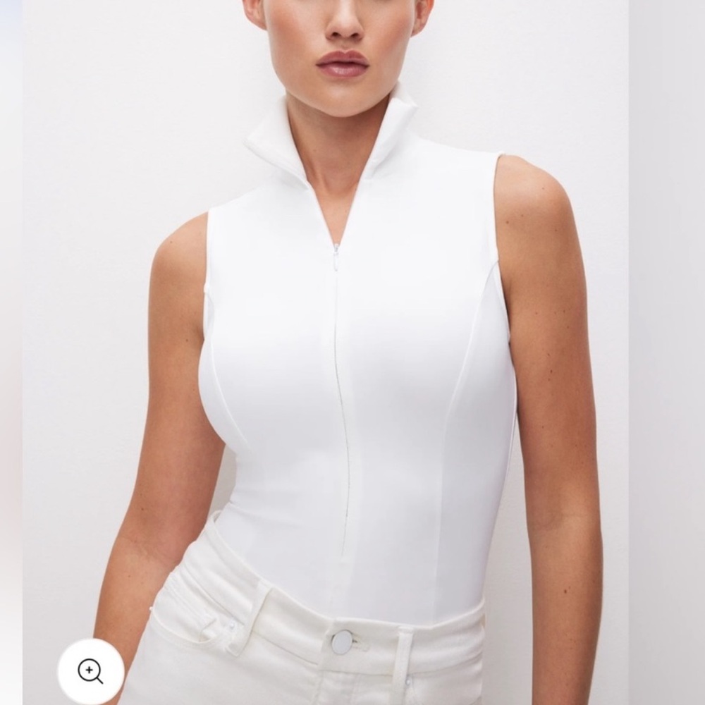 Good American Scuba Sleeveless Zip Up Bodysuit - Picture 3 of 12
